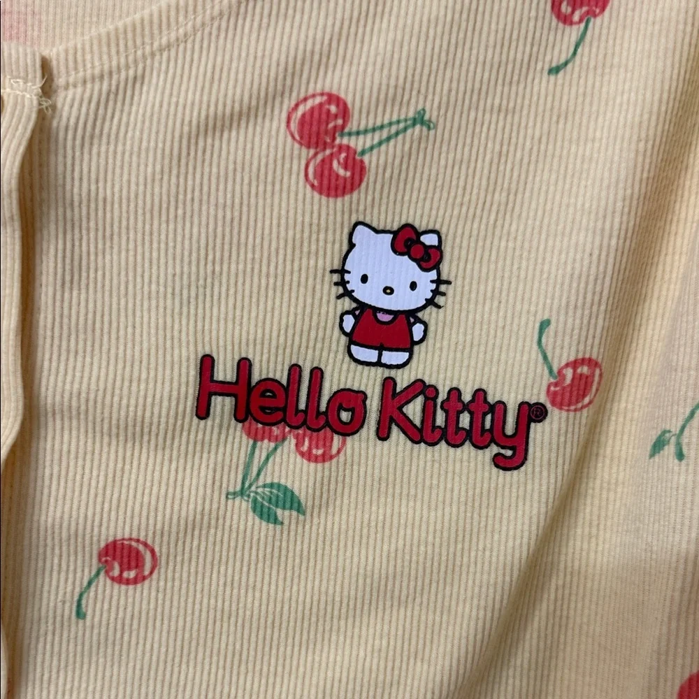 Hello Kitty Yellow Cardigan with Cherry Design - Picture 3 of 3